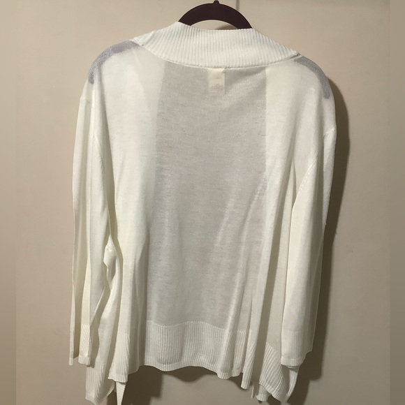 Faded Glory nice creamy long sleeve shrug , light weight for summer NWOT 2X - Picture 2 of 2